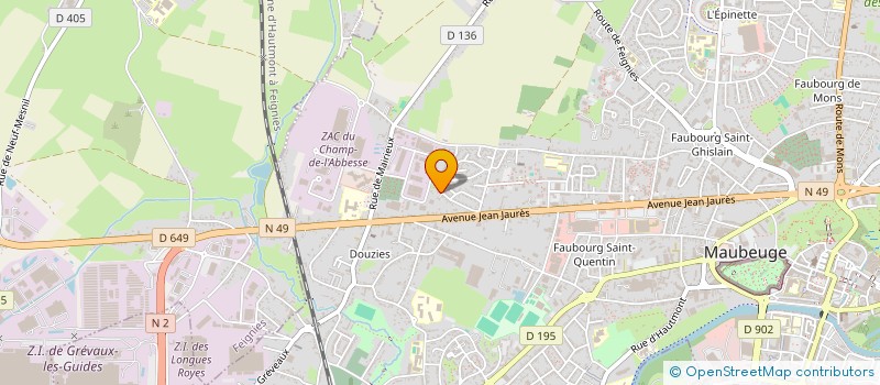 localisation de l'entreprise MONSIEUR BRAHIM YALAOUI  MAUBEUGE