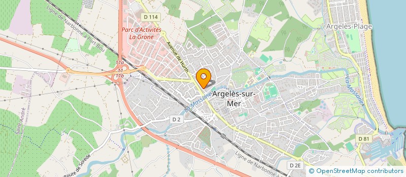 localisation de l'entreprise MONSIEUR BRAHIM ZEGHMATI  ARGELES-SUR-MER