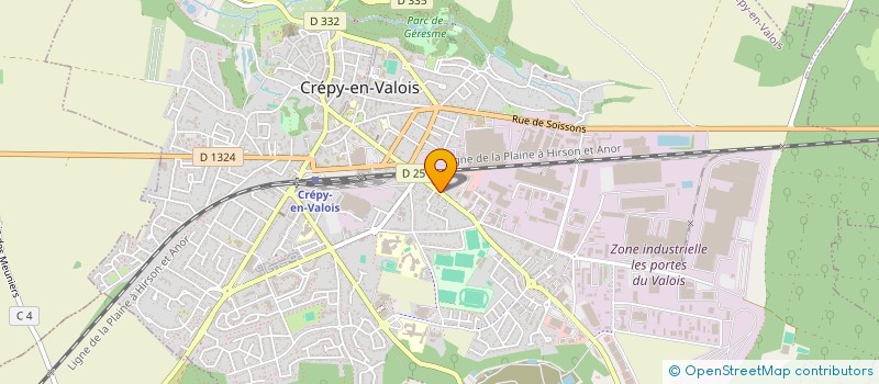 localisation de l'entreprise MONSIEUR BRAHIM ZEROUAL  CREPY-EN-VALOIS