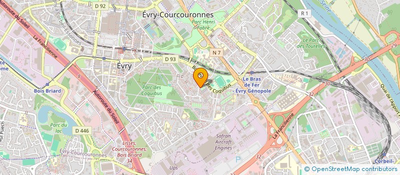 localisation de l'entreprise MONSIEUR BRAHIM ZIOUANE  EVRY-COURCOURONNES