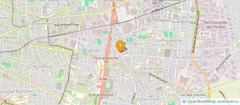 localisation de l'entreprise MONSIEUR BRAHITI CARRERE  VILLEURBANNE