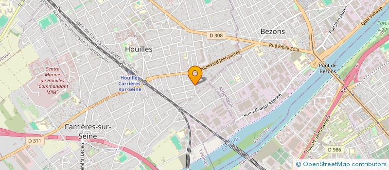 localisation de l'entreprise MONSIEUR BRAIAN MARTINEZ  HOUILLES