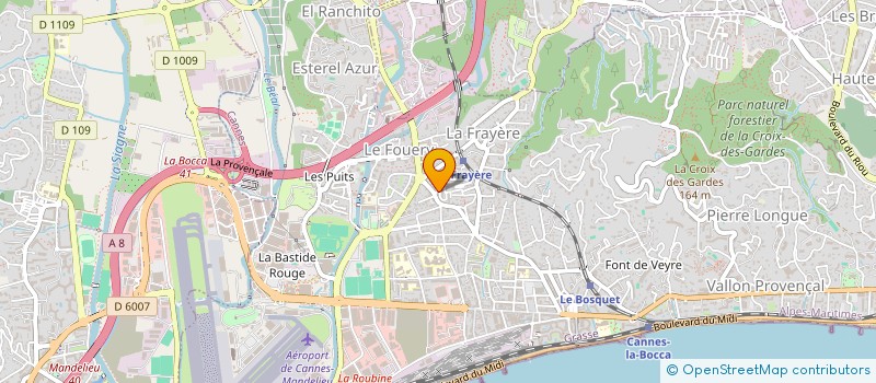 localisation de l'entreprise MONSIEUR BRAINO VIEIRA  CANNES