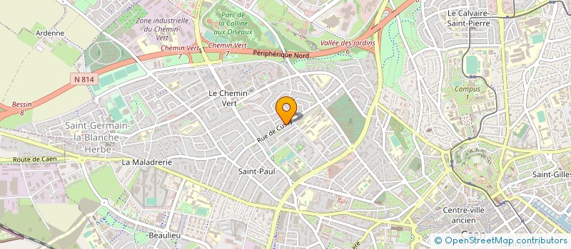 localisation de l'entreprise MONSIEUR BRANDAN BODEREAU à CAEN