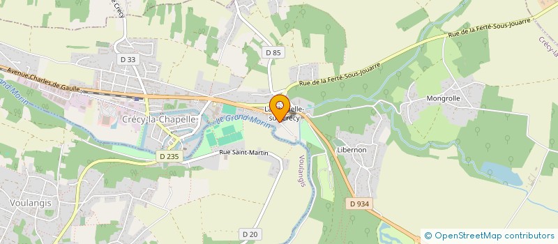 localisation de l'entreprise MONSIEUR BRANDAN DORQUELLE  CRECY-LA-CHAPELLE