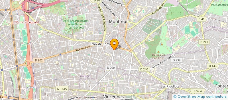 localisation de l'entreprise MONSIEUR BRANDON ALCIDAS à MONTREUIL