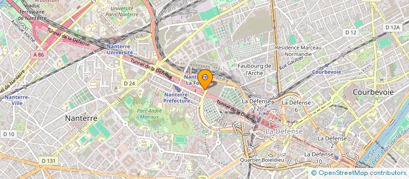 localisation de l'entreprise MONSIEUR BRANDON ATANLEY  NANTERRE