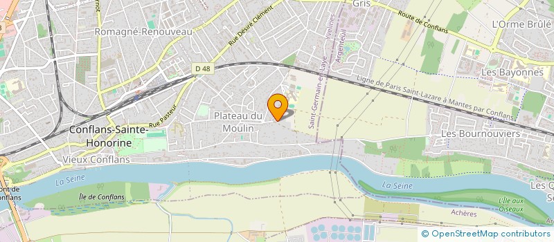 localisation de l'entreprise MONSIEUR BRANDON AUBERT  CONFLANS-SAINTE-HONORINE