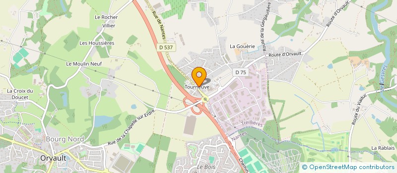 localisation de l'entreprise MONSIEUR BRANDON BERTIER  TREILLIERES