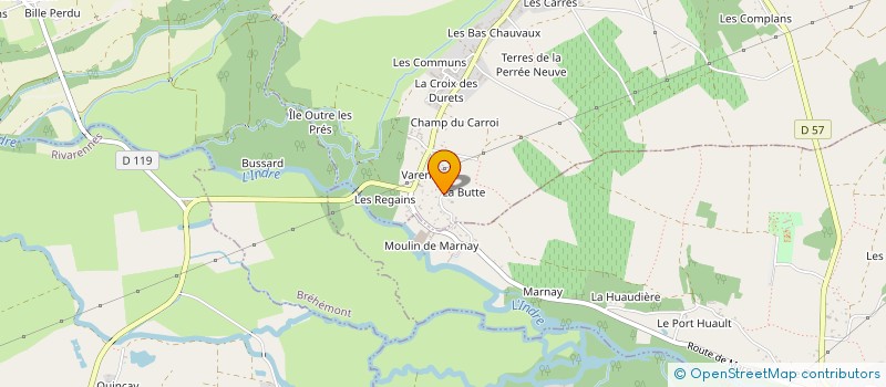 localisation de l'entreprise MONSIEUR BRANDON BOISGARD  LIGNIERES-DE-TOURAINE