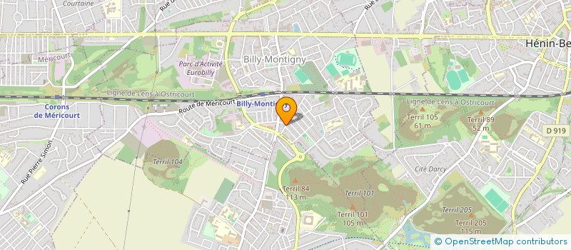 localisation de l'entreprise MONSIEUR BRANDON BROGNART  BILLY-MONTIGNY