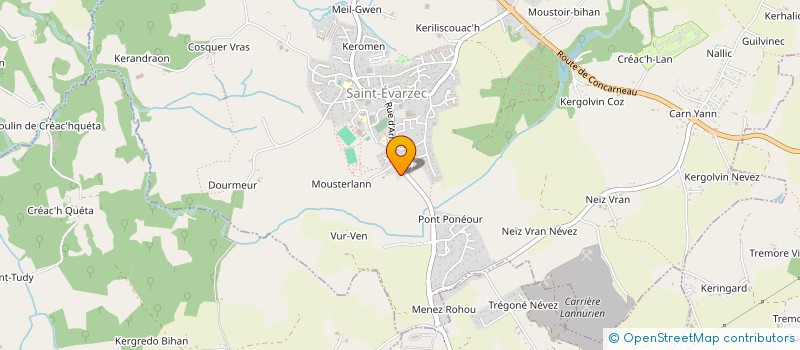 localisation de l'entreprise MONSIEUR BRANDON CECCHINI  SAINT-EVARZEC