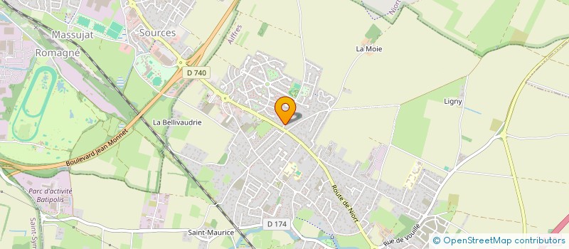 localisation de l'entreprise MONSIEUR BRANDON CHARTIER  AIFFRES