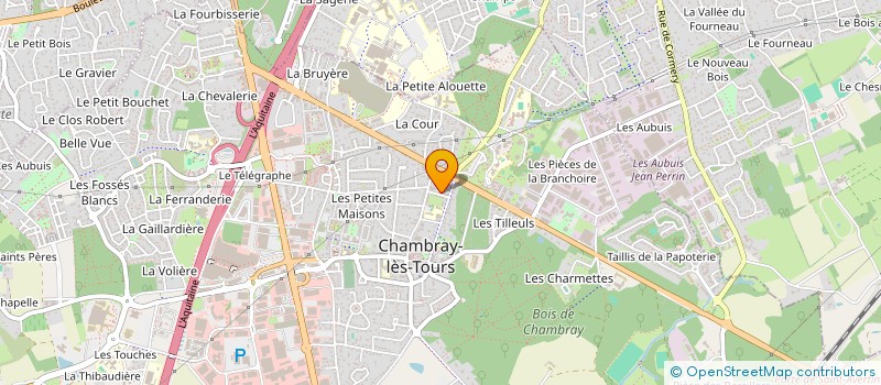 localisation de l'entreprise MONSIEUR BRANDON DA FRAGA ARAUJO  CHAMBRAY-LES-TOURS