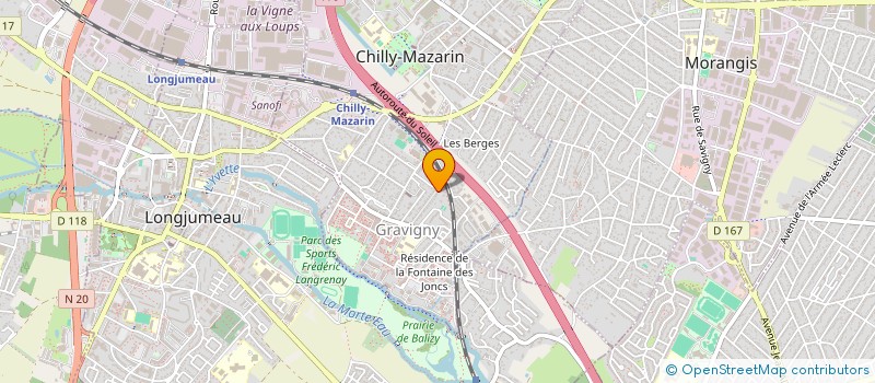 localisation de l'entreprise MONSIEUR BRANDON DELAGE  CHILLY-MAZARIN