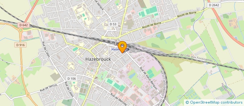 localisation de l'entreprise MONSIEUR BRANDON DESWARTE  HAZEBROUCK