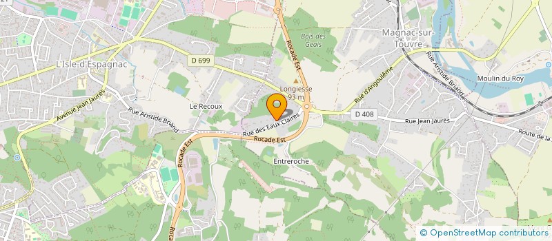 localisation de l'entreprise MONSIEUR BRANDON DUBOIS  MAGNAC-SUR-TOUVRE