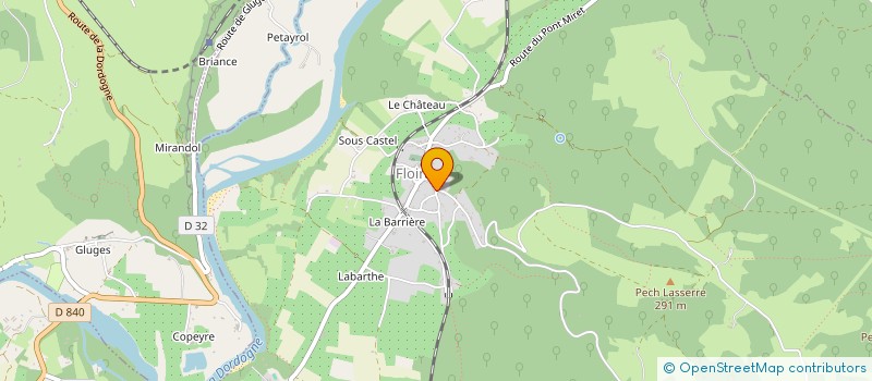 localisation de l'entreprise MONSIEUR BRANDON DUPUIS  FLOIRAC