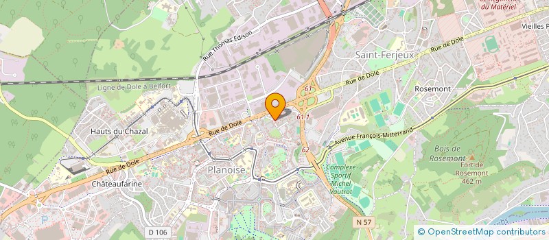 localisation de l'entreprise MONSIEUR BRANDON EYENGA  BESANCON