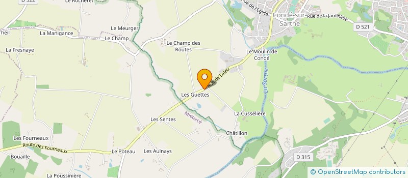 localisation de l'entreprise MONSIEUR BRANDON FAUVEAU à CONDE-SUR-SARTHE