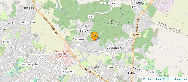 localisation de l'entreprise MONSIEUR BRANDON FELTAIN  ROYAN