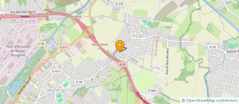 localisation de l'entreprise MONSIEUR BRANDON FILLIERE  DOUAI