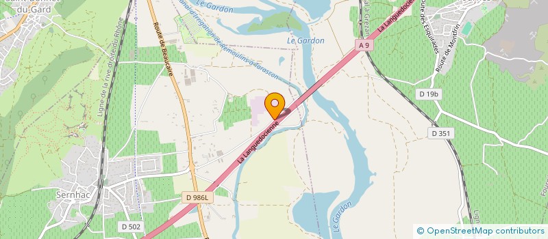 localisation de l'entreprise MONSIEUR BRANDON GIMEL  SERNHAC