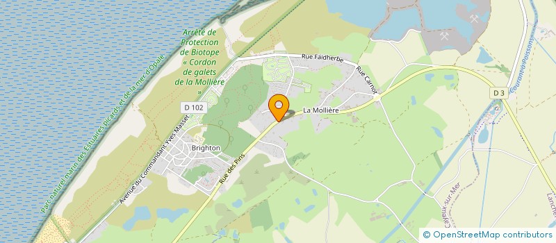 localisation de l'entreprise MONSIEUR BRANDON HEGO  CAYEUX-SUR-MER