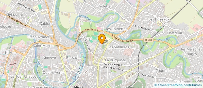 localisation de l'entreprise MONSIEUR BRANDON HENRY  NIORT