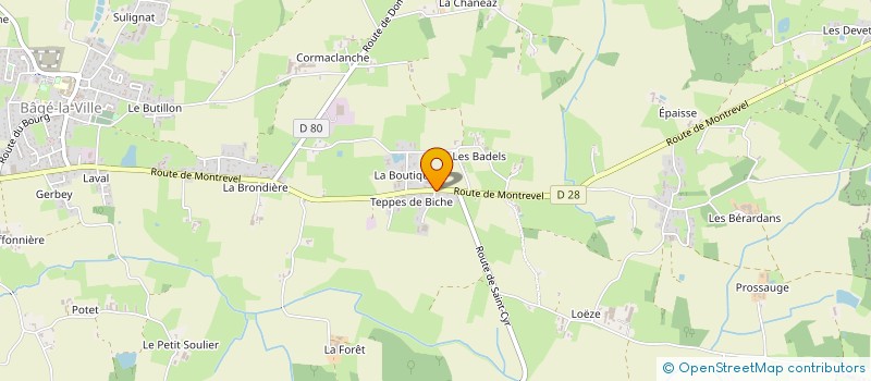 localisation de l'entreprise MONSIEUR BRANDON LANGLADE à BAGE-DOMMARTIN