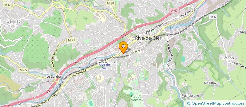 localisation de l'entreprise MONSIEUR BRANDON LAURA  RIVE-DE-GIER