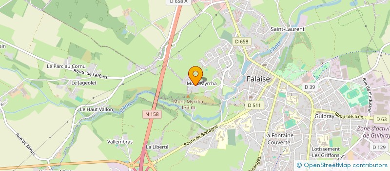 localisation de l'entreprise MONSIEUR BRANDON LESAGE à FALAISE