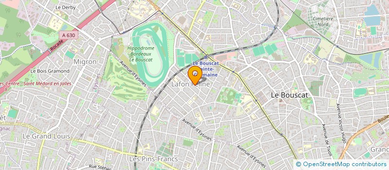 localisation de l'entreprise MONSIEUR BRANDON LUCAT  LE BOUSCAT