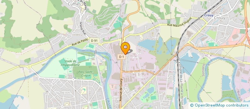 localisation de l'entreprise MONSIEUR BRANDON MERCIER  CROUY