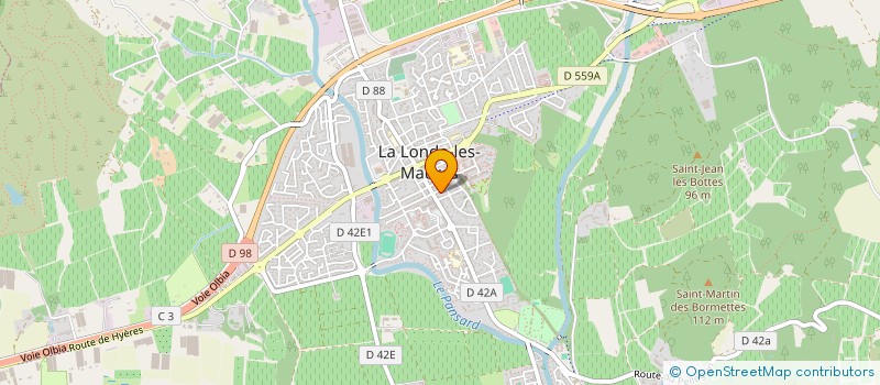 localisation de l'entreprise MONSIEUR BRANDON MESSIAS  LA LONDE-LES-MAURES