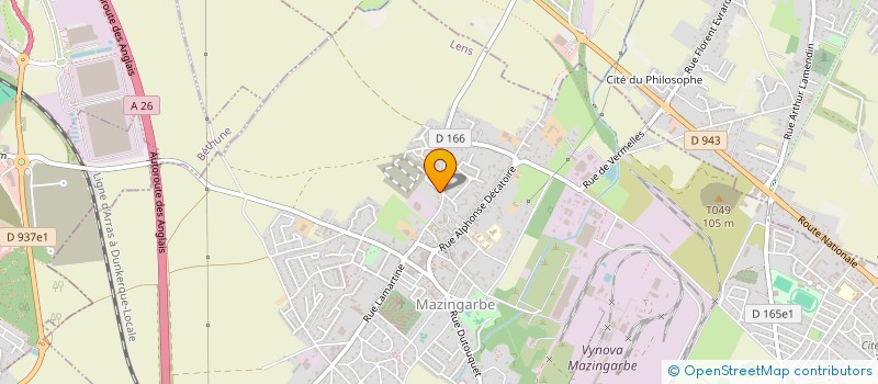 localisation de l'entreprise MONSIEUR BRANDON MONTMIRAIL  MAZINGARBE