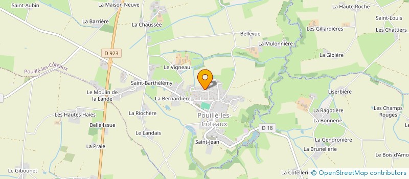 localisation de l'entreprise MONSIEUR BRANDON MORICE-COUETOUX  POUILLE-LES-COTEAUX