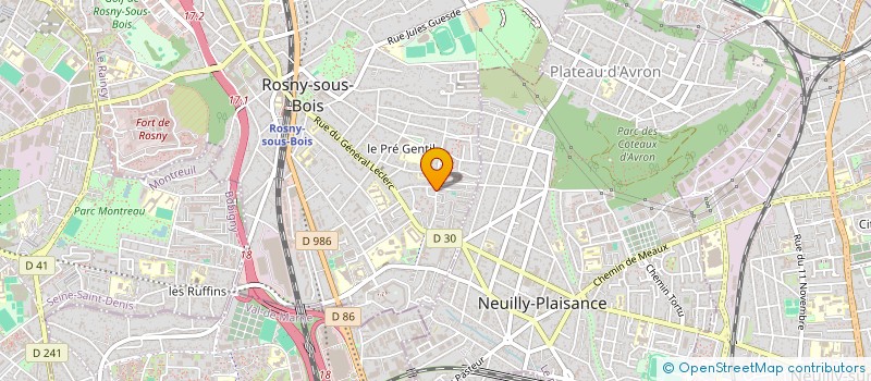 localisation de l'entreprise MONSIEUR BRANDON NGUISSALIKI à ROSNY-SOUS-BOIS