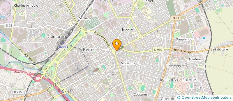 localisation de l'entreprise MONSIEUR BRANDON PETIT  REIMS