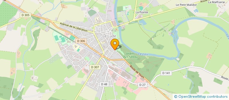 localisation de l'entreprise MONSIEUR BRANDON POIRIER  LE LUDE