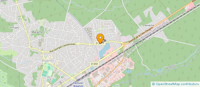 localisation de l'entreprise MONSIEUR BRANDON PRESTOT  BIGANOS