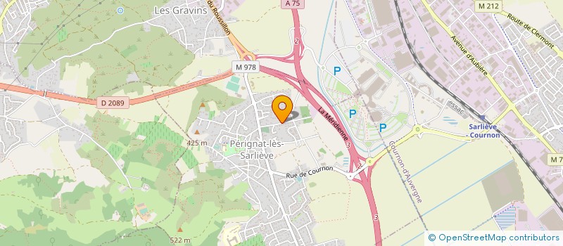 localisation de l'entreprise MONSIEUR BRANDON ROSANO  PERIGNAT-LES-SARLIEVE