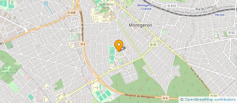 localisation de l'entreprise MONSIEUR BRANDON ROSE à MONTGERON