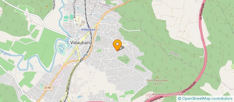 localisation de l'entreprise MONSIEUR BRANDON ROUSEAU  VIDAUBAN
