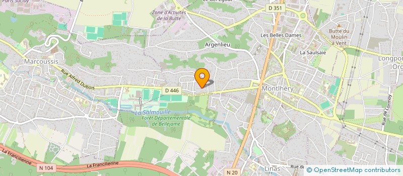 localisation de l'entreprise MONSIEUR BRANDON SANCHES FERNANDES  MONTLHERY