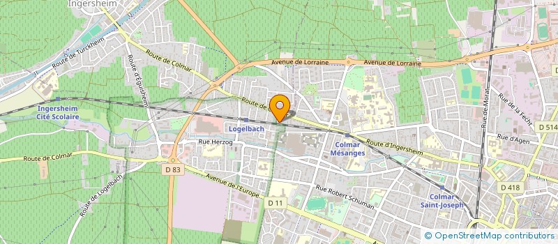 localisation de l'entreprise MONSIEUR BRANDON SCHMITT  COLMAR