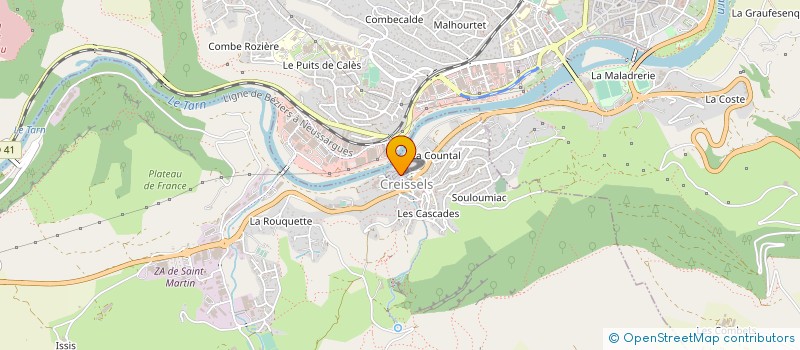 localisation de l'entreprise MONSIEUR BRANDON SOULIE à CREISSELS