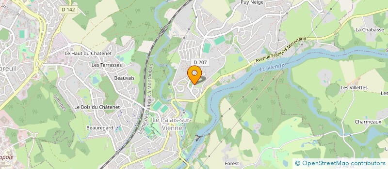 localisation de l'entreprise MONSIEUR BRANDON WEISS  LE PALAIS-SUR-VIENNE