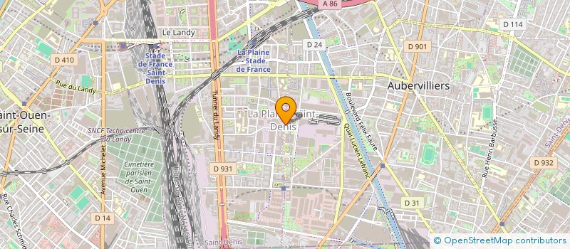 localisation de l'entreprise MONSIEUR BRANIS GHOUL  AUBERVILLIERS