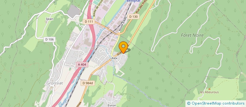 localisation de l'entreprise MONSIEUR BRANKO DOZET à GROISSIAT